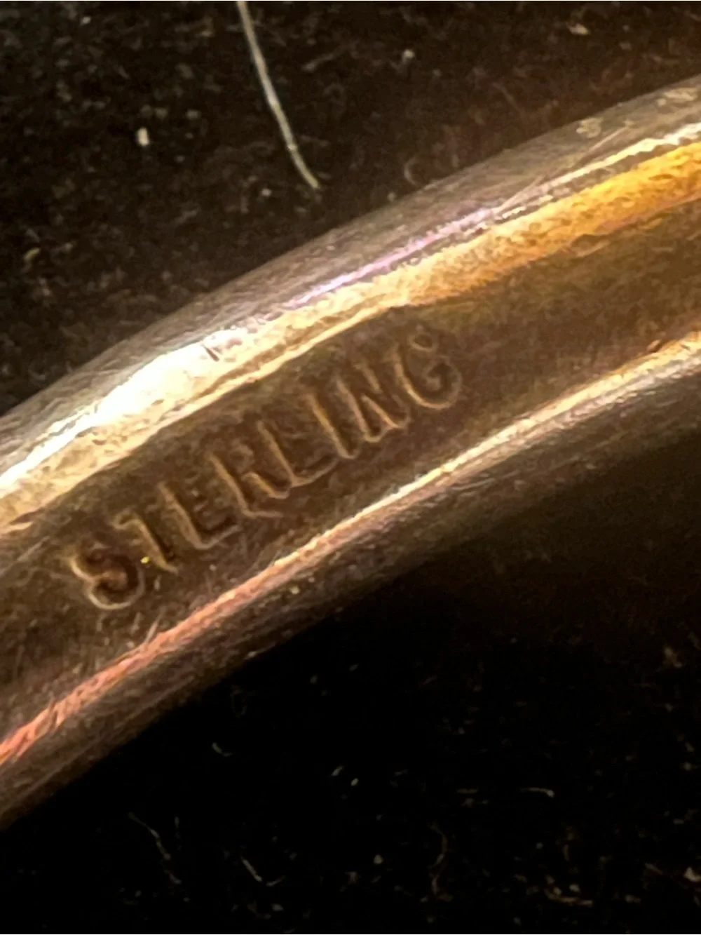 Vintage Men’s Sterling Silver West Indian Bangle